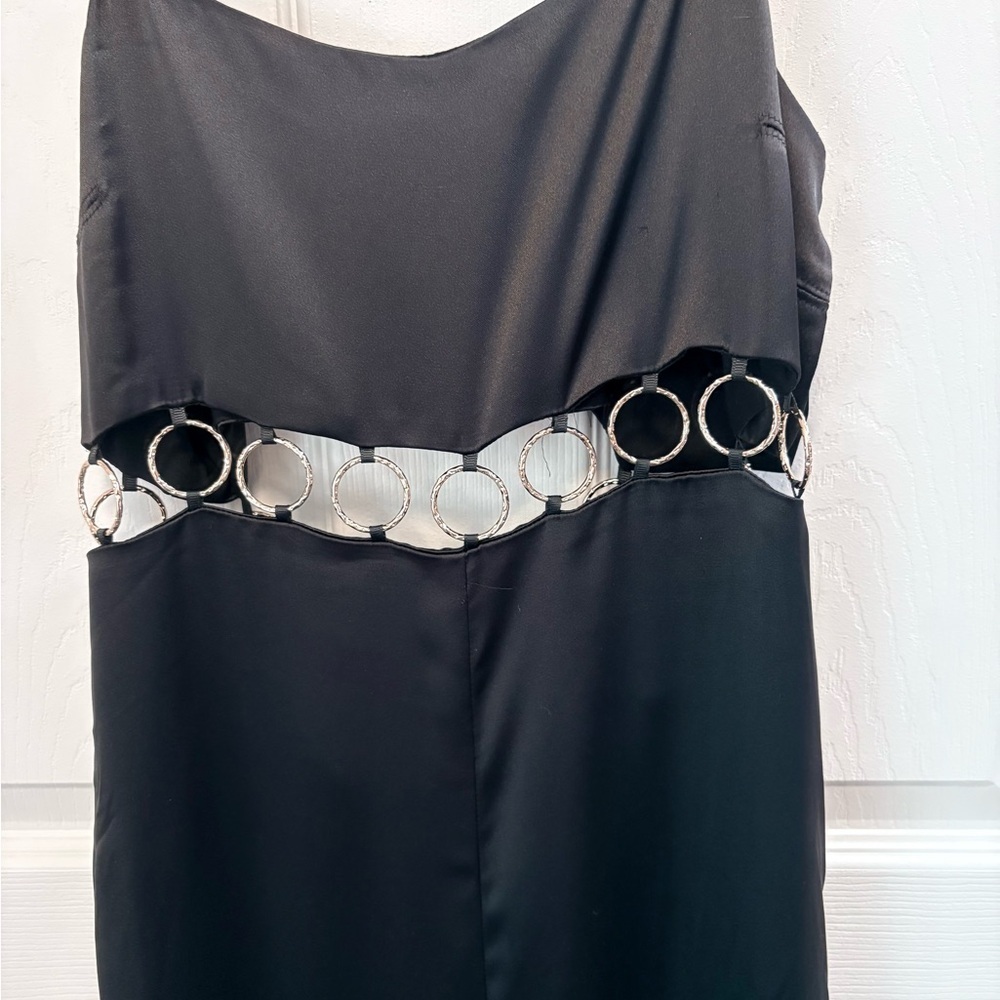 BA&Sh Ring Detail Jumpsuit In Black Size Small - Picture 4 of 4